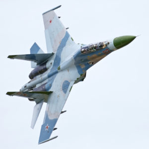 Russian fighter Sukhoi Su-34 flying